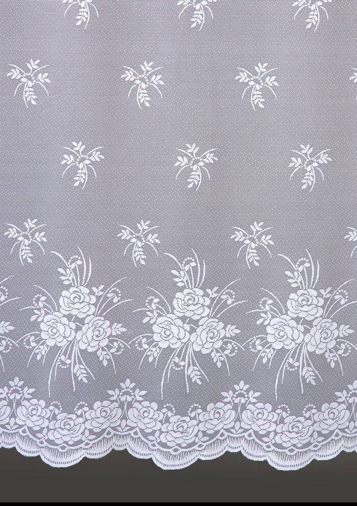 Floral dessinierter Vorhang mit Universalschienenband 