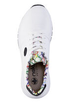 Rieker, stylische Damen-Sneaker, Weite H, mit herausnehmbarem Fussbett WEISS-SCHWARZ