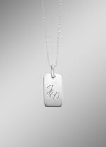 Mattierter Anh&auml;nger aus Silber 