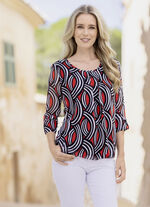 Tunika mit interessantem Dessin 