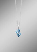 Anh&auml;nger mit Blautopas (beh.) und synth. Zirkonia 