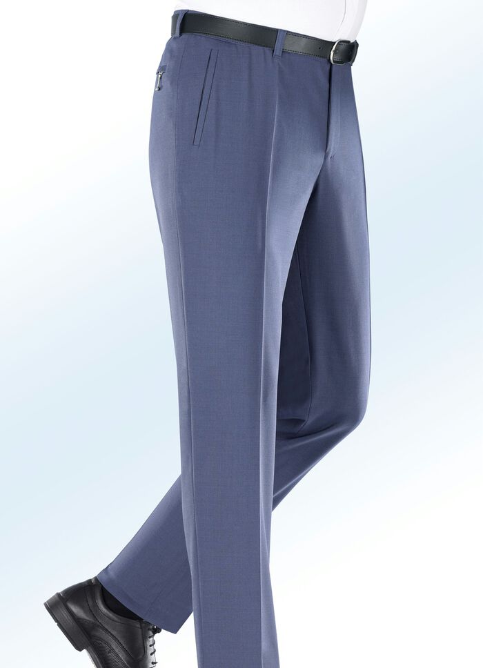 «Klaus Modelle»-Unterbauchhose in 4 Farben  RAUCHBLAU MELIERT