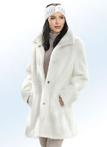 Kurzmantel mit Steh-Umlegekragen 