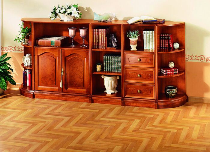 Teilmassive M&ouml;belserie mit Echtholzfurnier KIRSCHBAUM