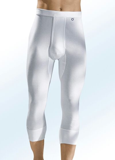 Pfeilring Zweierpack Unterhosen, 3/4-lang, aus Feinripp, weiss 