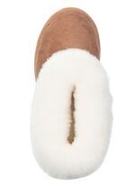 ELENA EDEN, warme Damen-Hausschuhe, Weite G, mit Lammfell 