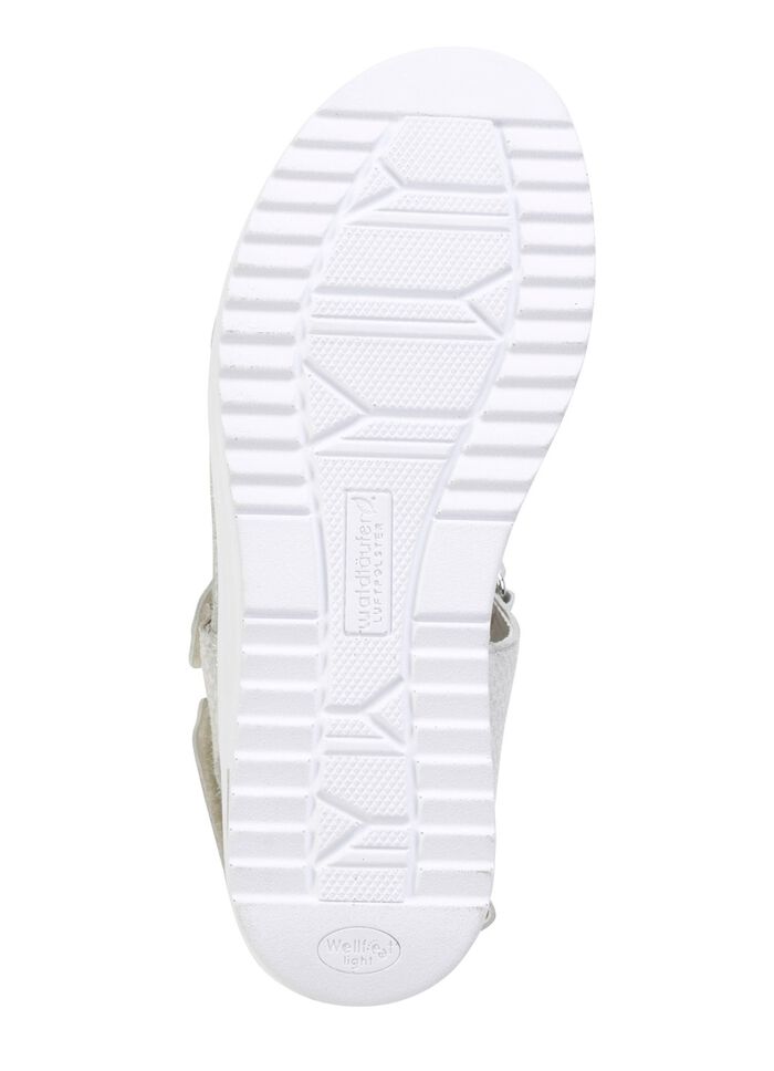 Waldl&auml;ufer Sandalette mit effektvoller Pr&auml;gung SILBER