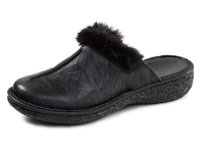 ELENA EDEN, klassische Damen-Clogs, Weite G, mit Pl&uuml;sch 