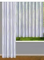 Vorhang  im Wellen-Dessin mit Universalschienenband 