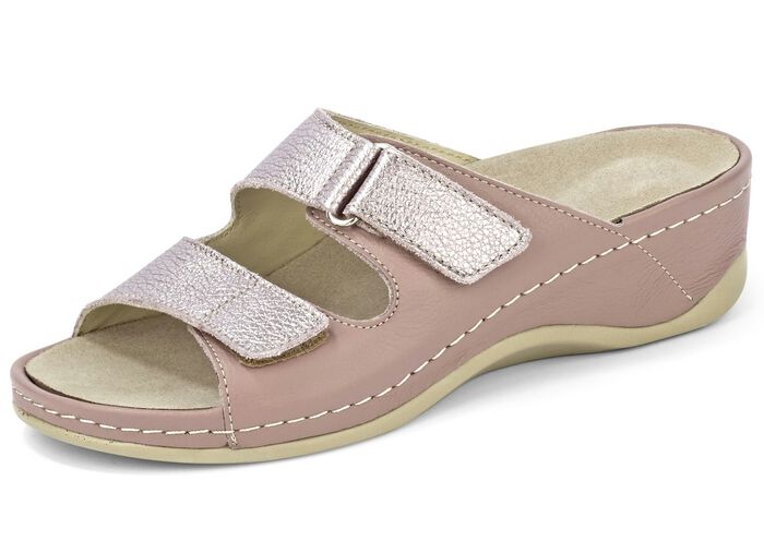 Mubb Pantolette mit Leder-Memory-Fussbett MAUVE-ALTROS&Eacute;