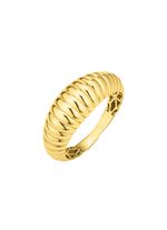 Faszinierender Damenring, gerillt 