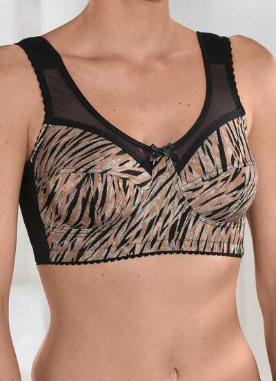 BH mit Raubtierdessin im Vorderteil 