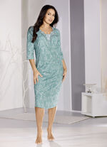 Nachthemd, wadenlang und 3/4 lange &Auml;rmel 