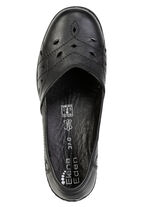 ELENA EDEN, bequeme Damen-Slipper, Weite H, mit herausnehmbarem Fussbett SCHWARZ