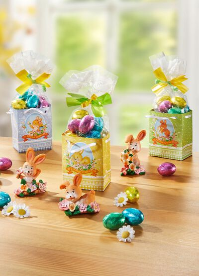 Pr&auml;sentt&uuml;tchen Frohe Ostern, 3er-Set 