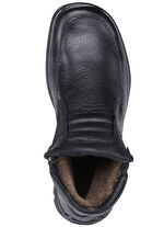 GINO GALANTE, gefütterte Herren-Boots, Winterschuhe, mit Lammfell SCHWARZ