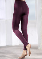Zweierpack Thermo-Leggings in extrawarmer, angerauter Qualit&auml;t 1X BORDEAUX, 1X SCHWARZ