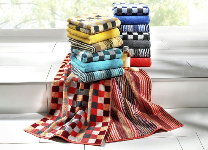 Frottier-Serie &laquo;Streifen&raquo; in verschiedenen Farben 