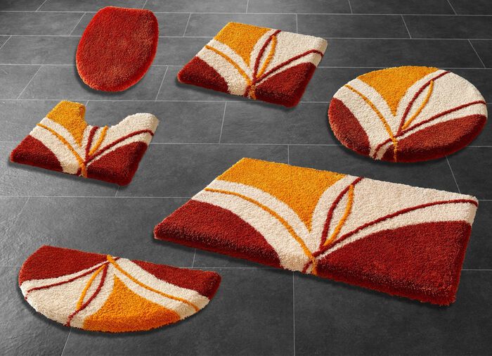 Geschmackvolle Badgarnitur mit rutschhemmender R&uuml;ckseite 