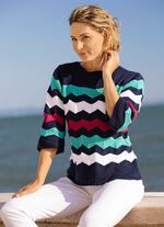 Pullover mit Zackenmuster 