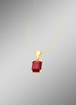 Zeitloser Anh&auml;nger mit echt Granat 