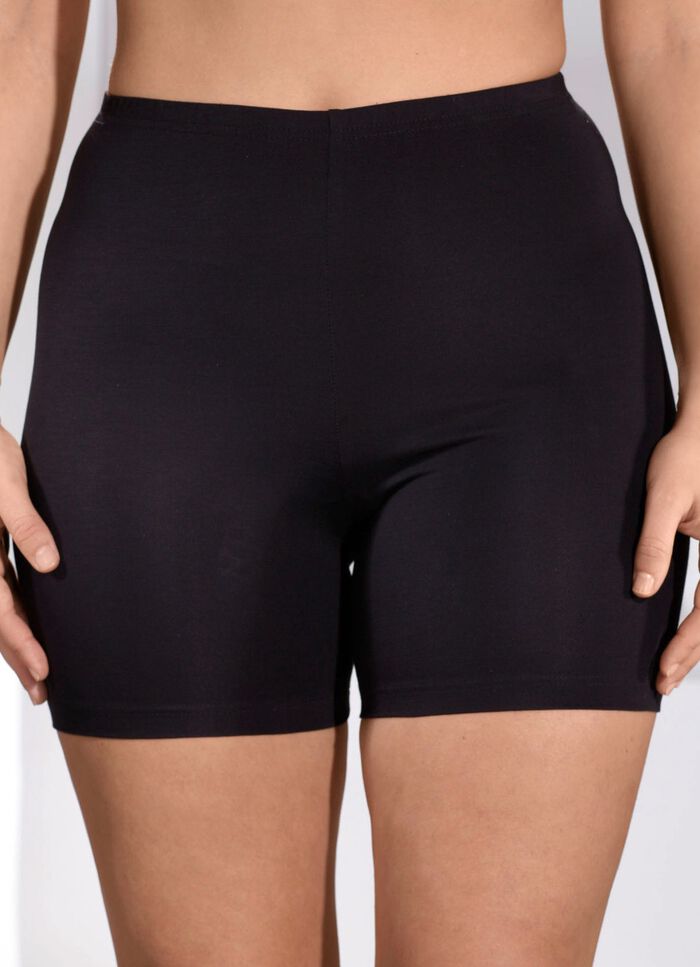 Unterzieh-Radlerhose aus superweichem Feinjersey SCHWARZ