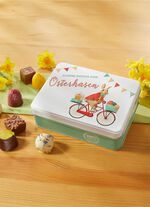 Dose aus Metall &laquo;Sch&ouml;nste Gr&uuml;&szlig;e vom Osterhasen&raquo; 