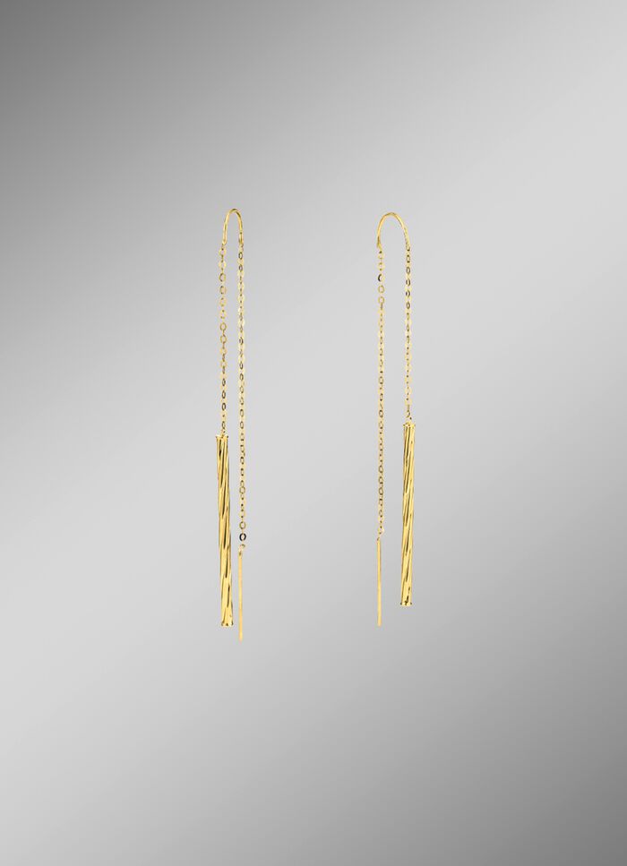 Ankerkettchen-Ohrringe Durchzieher 