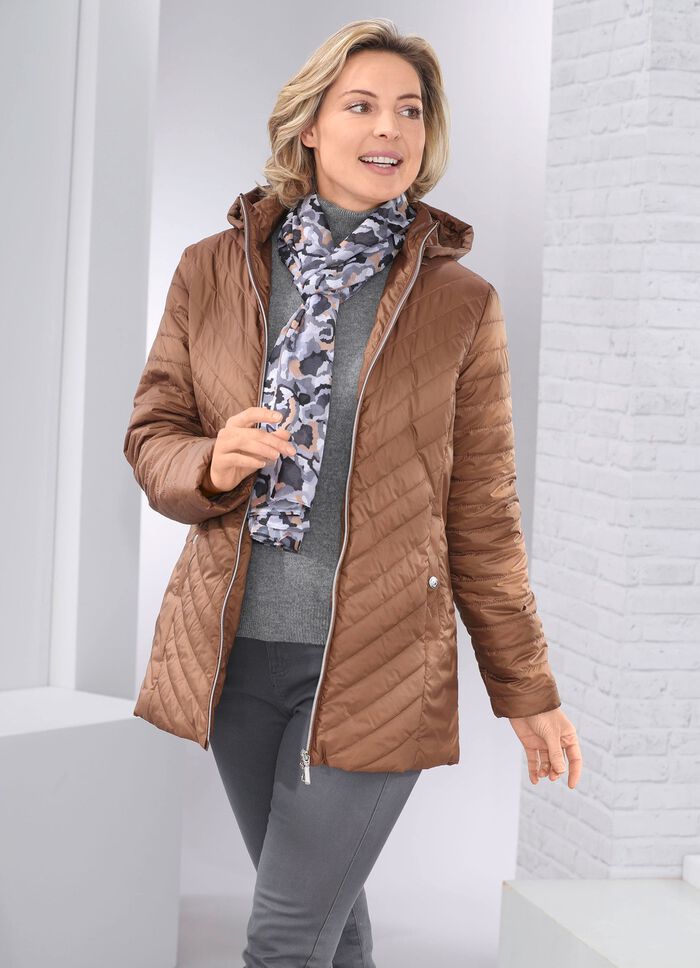 Jacke mit Rei&szlig;verschlussleiste 