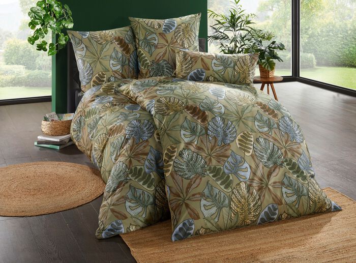 Digitalbedruckte Bettw&auml;sche-Garnitur aus 100% Baumwolle 