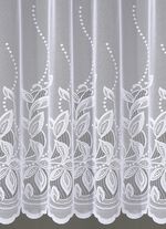 Blumenfenster-Vorhang mit gebogtem Abschluss 