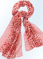 Schal mit modischem Raubtierfell-Dessin 