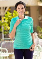 Pullover mit Rautenstrukturmuster 