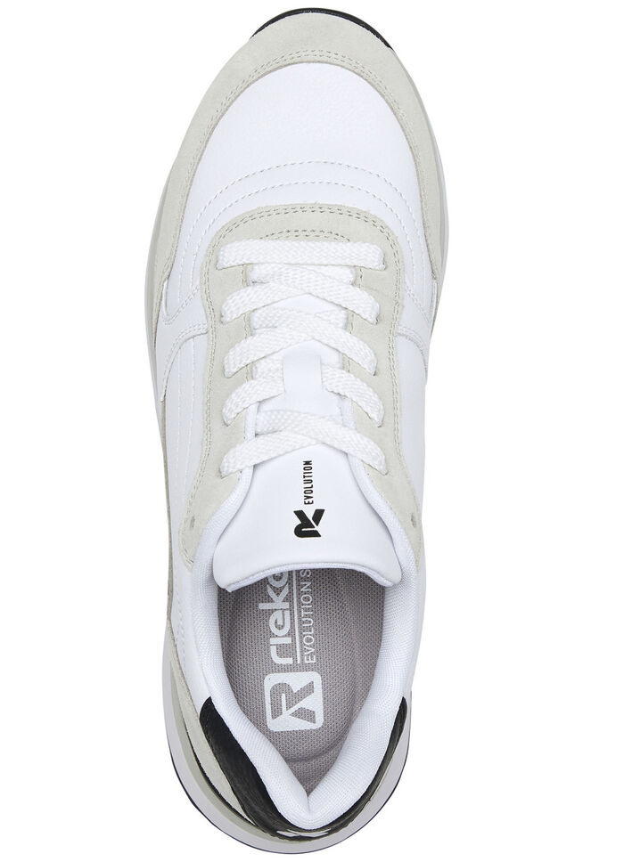 Rieker Sneaker mit interessantem Zebra-Druck WEISS