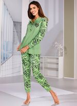 Pyjama mit Raglan&auml;rmel und B&uuml;ndchenabschl&uuml;sse 
