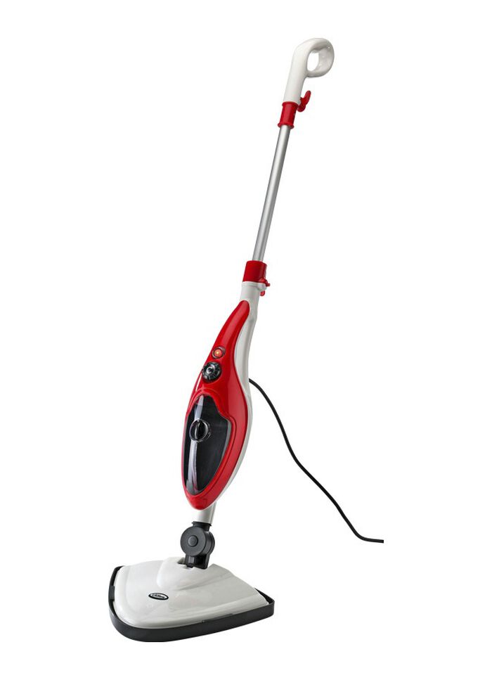 &laquo;Aqua Laser&raquo; Dampfreiniger in verschiedenen Farben WEISS-ROT