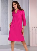 Zweierpack Nachthemden, knielang mit Hemdkragen 