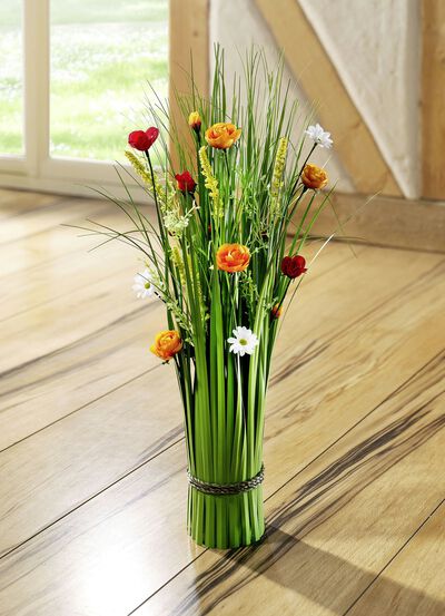 Deko-Gras aus hochwertigem Kunst und Textilmaterial 