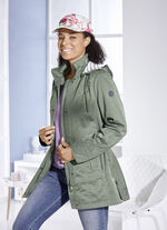 Jacke mit Schub- und Reißverschlusstaschen OLIV