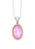 Anh&auml;nger in Bicolor mit Milky-Kunzit 