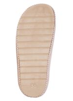 Laurina, klassische Damen-Hausschuhe, Weite G, mit gemusterter Bord&uuml;re BEIGE