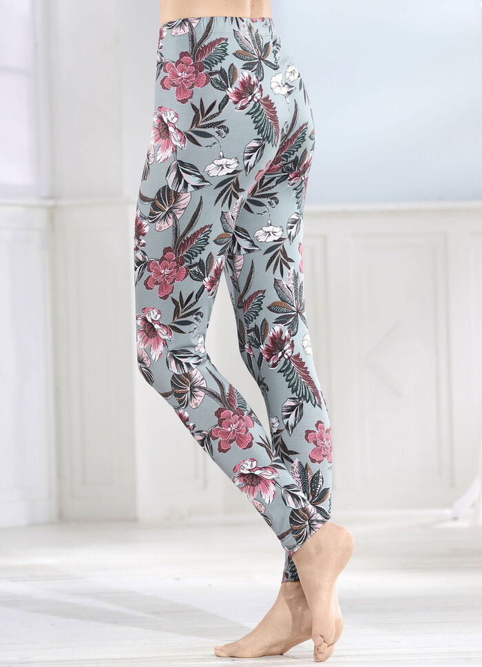 Laurina Zweierpack Leggings mit bequemem Dehnbund 