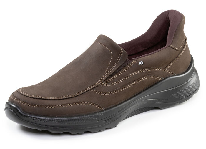 Klassische Herren-Slipper, Weite H, mit herausnehmbarem Fussbett MOKKA