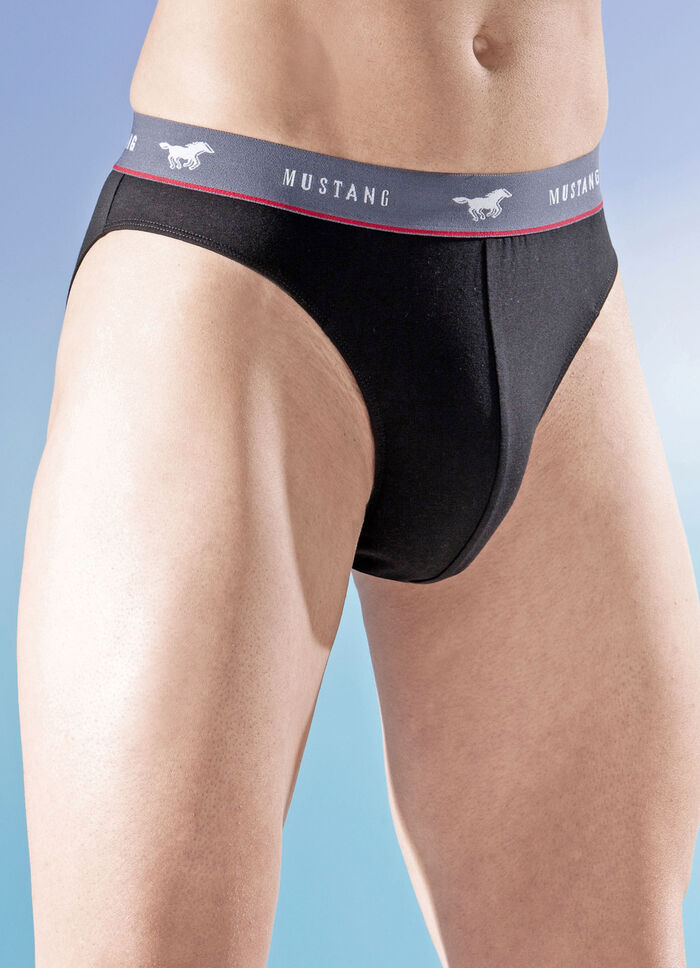 Mustang Dreierpack Slips, uni 
