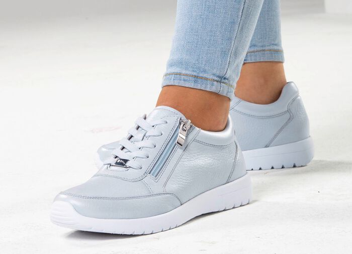 ELENA EDEN, komfortable Damen-Sneaker, Weite G, mit herausnehmbarem Fussbett BLEU