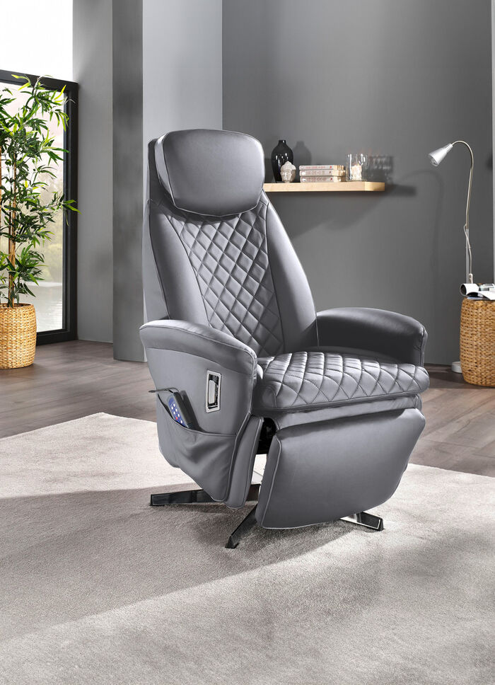 Massagesessel mit Wärmefunktion GRAU
