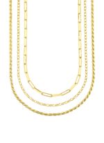 Schmuckset, 3-teilig, aus drei Halsketten 