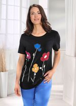 Longshirt mit dekorativem Druckmotiv 