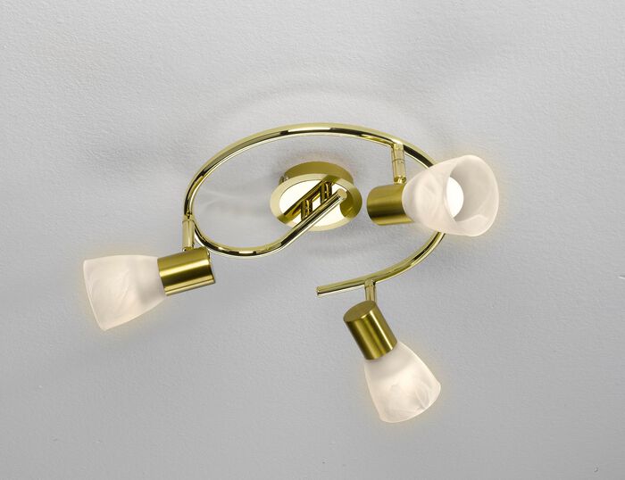 Deckenlampe aus mattem Metall 