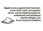 Bettwarenprogramm von Irisette mit Kapok-Fasern WEISS